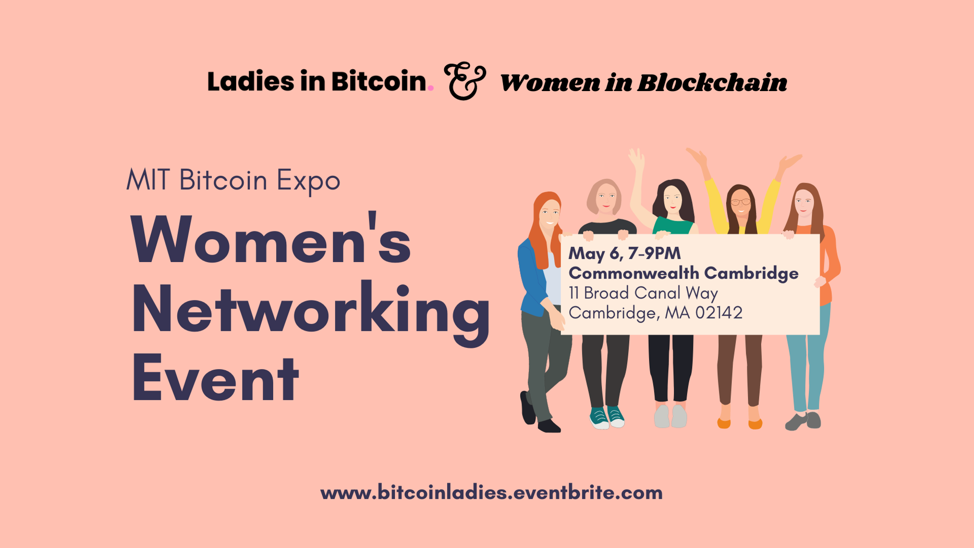 Ladies in Bitcoin & Women in Blockchain Logo